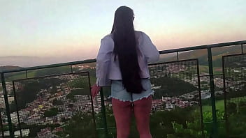 Preview 2 of Alex Full Move - Gostosa dos seios lindos fazendo sexo e exibicionismo em famoso ponto tur&iacute_stico