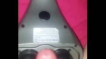 Preview 3 of Mature Mom Foot Job - Milking myself dry with my back massager