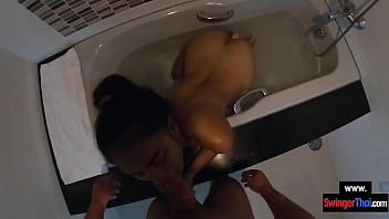 Preview 3 of Korean Mom Forced See - Amateur Asian European couple fucking after sightseeing