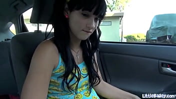 Preview 2 of 4kmilf Anal - Amateur teen Little Bailey toying her shaved pussy