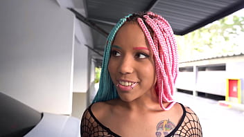 Preview 2 of Pornbrtish - Young Brazilian LEENDA FUN 1st DP scene : we bought outfits then let 2 BBC fuck her ( BBC,  DP,  Porn Vlog,  ATM,  balls deep) OB048