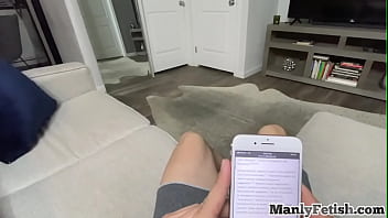 Preview 1 of Young Slave Boy Femdom - Black stud sucking cock before bareback in kinky session