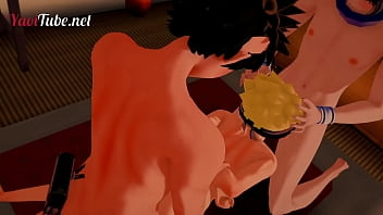 Preview 3 of Mom Juli Ann Balak Man - Naruto Yaoi Hentai 3D - Threesome Kiba Inozuka Fucks Uzumaki and Uzumaki Sucks Sasuke Uchiha&#039_s Dick and cums in his mouth and ass Creampie cum mouth - Gay Animation Video