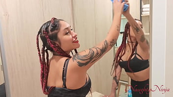 Preview 1 of Sina Man - Tipping my Hot Latina Cleaner to do Her Job Naked