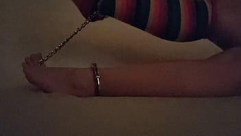 Preview 4 of Lingerie Friends - Trying on my cuffs