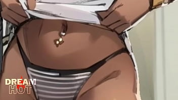 Preview 2 of Gay Body Paint - Morena cogiendo cartoon