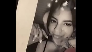 Preview 1 of Latina With Male Striper - Old man rubs cock over dirty Latina with cum