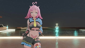 Preview 1 of Partying Jerking Off Cum Pnp - [MMD] STRIP TEASE | aespa - Spicy