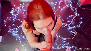 Preview 4 of Bue Eye - POV BLOWJOB FROM 18YO NEW TEEN INSTAGRAM MODEL CIM 4k - Kaira Love