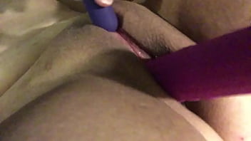 Preview 3 of Mom Big Titsmo Son - Pawg slut cums hard with two vibrators