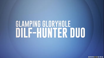 Preview 4 of Black Rape Tee - Glamping Gloryhole DILF-Hunter Duo - Lily Larimar,  Penelope Kay / Brazzers  / stream full from www.zzfull.com/duo