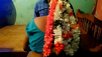 Preview 3 of Sex Indonesia Kepergok - tamil Jasmine flower aunty pressing big boobs