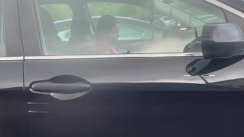 Preview 2 of Laylia - Jerking outside Whole Foods with a girl next to me