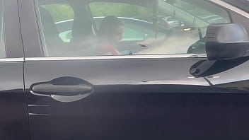 Preview 3 of Laylia - Jerking outside Whole Foods with a girl next to me