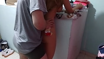 Preview 2 of Baby Blood Fucking Video - Navidad a solas con mi hijastra,  enga&ntilde_ando a mi esposa con mi hijastra en su habitaci&oacute_n