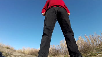Preview 1 of Exotic Doggy Style Anal Sex - GG - Pissing en plain air