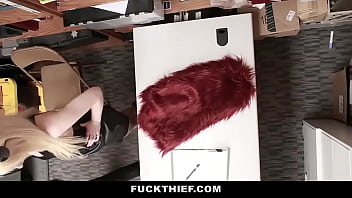 Preview 2 of Big Boobs Kinky Brunette - Hot White Shoplifter Getting The Punishment She Deserves