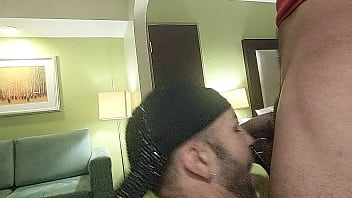 Preview 3 of Mom Caught Son Masturbution - TS Hottie Shares Big Black Cock with her friend