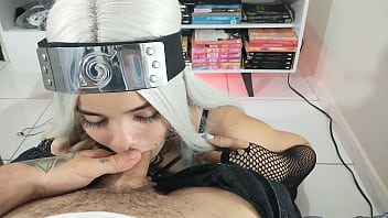 Preview 3 of Chuby And Old - Mamada com sharingan cosplay anime naruto com White Moon ( 4k completo no RED )