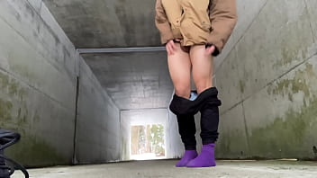 Preview 1 of Findforced Masturbation Videos - 男子 トンネルで野外オナニー