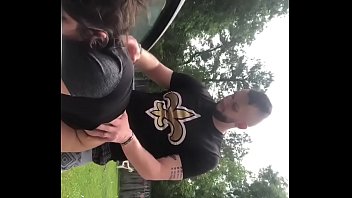 Preview 3 of Teachers Student Hot Vido - Quarantine got me Getting head from my girl in the back yard