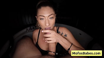 Preview 2 of Amyvalentine Webcam - Sexy blonde female cop with nice round ass banged hard in the bath tub - Whitney OC,  JMac