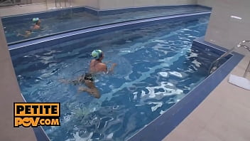 Preview 1 of Hidi Vedeo - POV - Banging your petite swim student Anna Rose