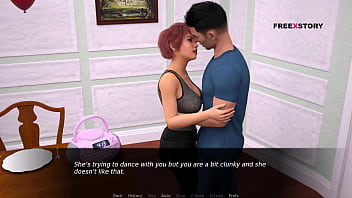 Preview 1 of Liking Really Force Sex18 - 28 - DuskLight Manor - Audrey and John having sex on Table in one room while others are in another room