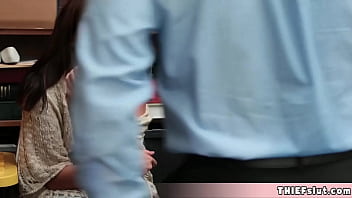 Preview 1 of 8yers Gir Xxx - Peyton and Sienna busted at shoplifting and now both of them must give head and pussy