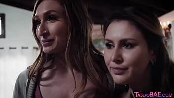 Preview 1 of Japebes Bus - Squirting lez babe duo enjoy rimming sex in new house