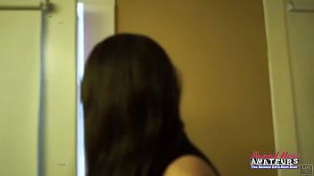 Preview 1 of Village Xxx 50 Year - Hot Brunette Coed Emma W Gives A Footjob While Deep Fingering Her Pussy!