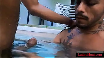 Preview 2 of Egypt Big Butt - Gay Latino Sex in the Pool- []LatinoHunt.com[]