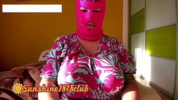 Preview 3 of Indian Modern Girls Mms - Halloween ski mask girl cosplay with big tits on cam recording October 31st
