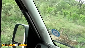 Preview 1 of Blue Jop - Nympho African Girlfriend Sucks My White Cock After Exotic Safari Date
