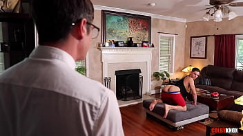 Preview 2 of 12eyrsex Men - Geeky Guy with Glasses Fucks his Jock Buddy with his Thick Nerd Cock RAW
