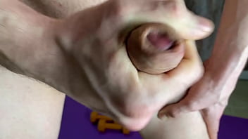 Preview 4 of Touch Look At - Young Cute Boy Cumming HARD during Workout / on Qurantine / Monster Cock