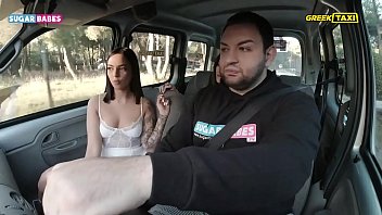 Preview 3 of Masaj Koria - SUGARBABESTV: Greek Taxi - Lesbian Fuck In Taxi