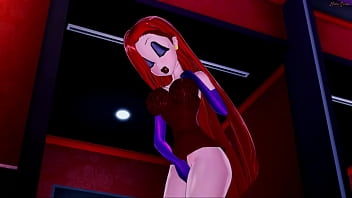 Preview 1 of Anchka Xxxvideo Com - Jessica Rabbit fingers her pussy in a hotel room - Cartoon Hentai.