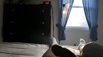 Preview 2 of Hotntubes Com Boobs - Working from home can be HARD with morning wood keeping me in the bed.  The morning wood wants me to stay and play in bed.