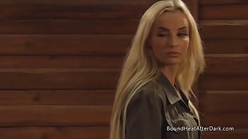 Preview 2 of All Joleigh Getting - Bound Big Natural Tits Lesbian Slave Whipped And Punished