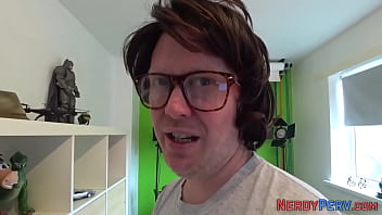 Preview 2 of Shemalerope - British slut sucking nerds cock