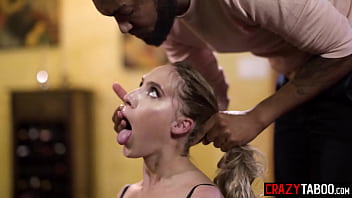 Preview 3 of English Sexeyvideo - Eager blonde MILF Cadence Lux only wants a rough sex so her black boyfriend fucked her