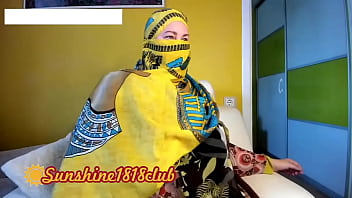 Preview 1 of In Bss - Turkish Arab wife in hijab with big boobs muslim cams recording October 26st