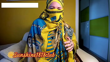 Preview 4 of In Bss - Turkish Arab wife in hijab with big boobs muslim cams recording October 26st