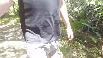 Preview 4 of Mature Squirt Lesbian Bukkake - Shorts fall off walking in public