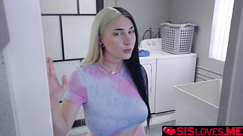 Preview 2 of Mom Wep - Stepsister letting her stepbrother touch her big bouncy breasts