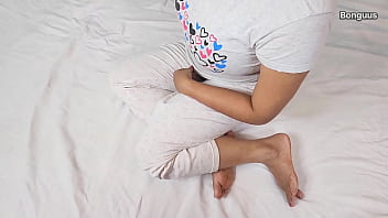 Preview 1 of Son Fuck Mom While Dad Non Wiser - Caught Step Sister Watching Porn Red handed Fucked her Well then