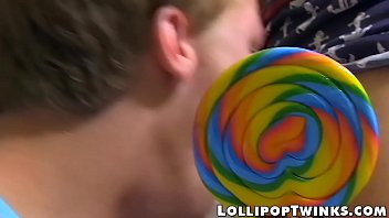 Preview 2 of Japanese Wife Massage Porn Video - One lick on the lollipop and one lick on the twink dick