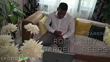 Preview 1 of Police Done - Hot Dutch Ebony Babe Romy Indy Gets Romantically Fucked on the Couch
