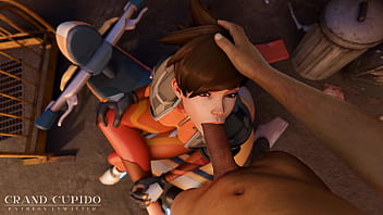 Preview 1 of Thief Forced Milf - Overwatch 2 Tracer Blowjob
